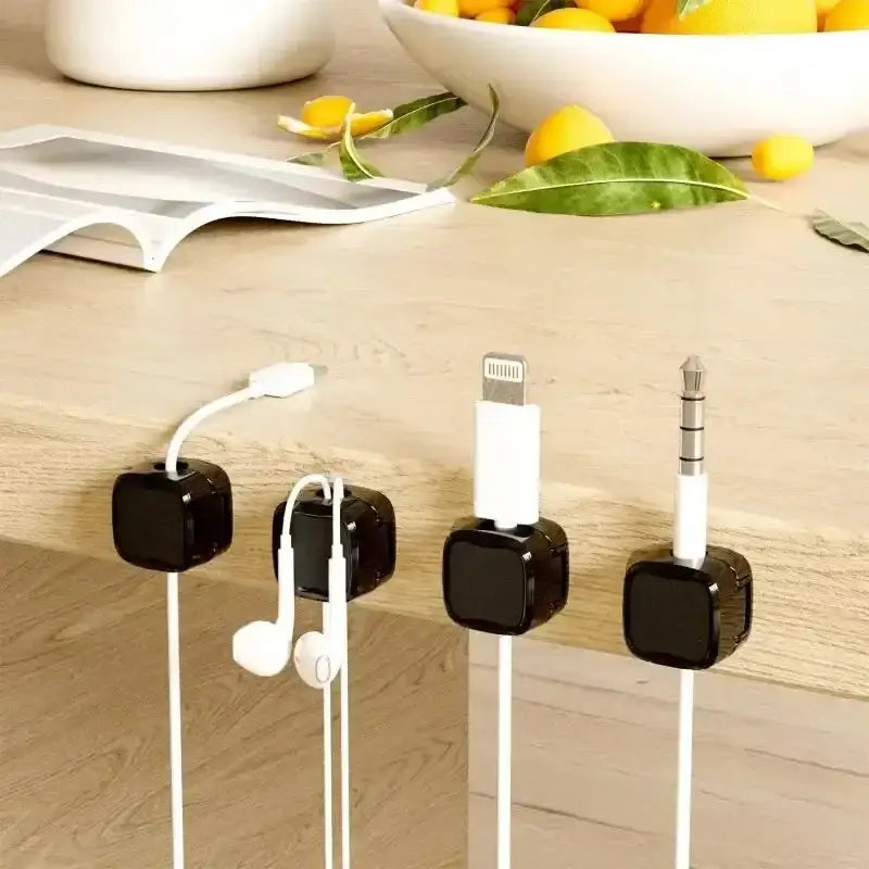 Discover Innovative Cable Storage & Magnetic Data Cables at Electronook - 6pcs black