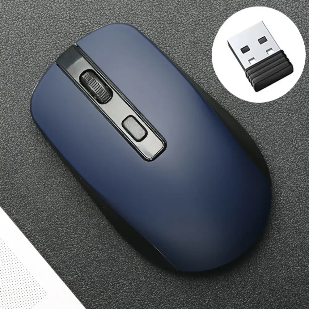 Wireless mouse in navy blue, enhance your computing experience in computer & office