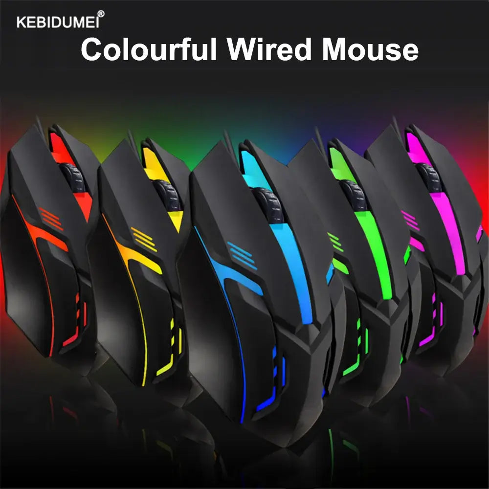 Elevate Your Game with Our Colorful LED Gaming Mouse at Electronook!