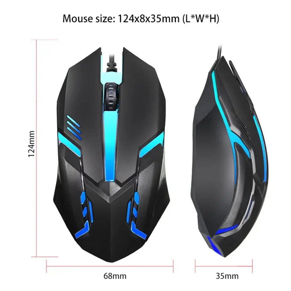 Elevate Your Game with Our Colorful LED Gaming Mouse at Electronook!