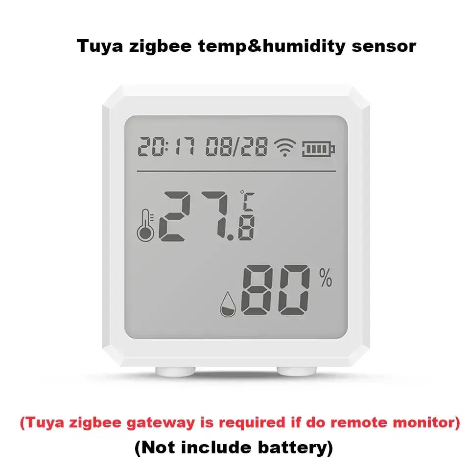 Elevate Your Home with Tuya Zigbee Smart Humidity & Temperature Sensors - TH01Z-White