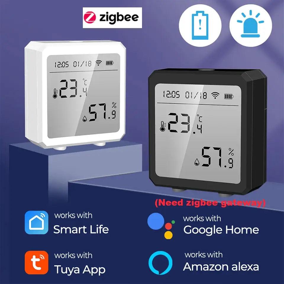 Elevate Your Home with Tuya Zigbee Smart Humidity & Temperature Sensors