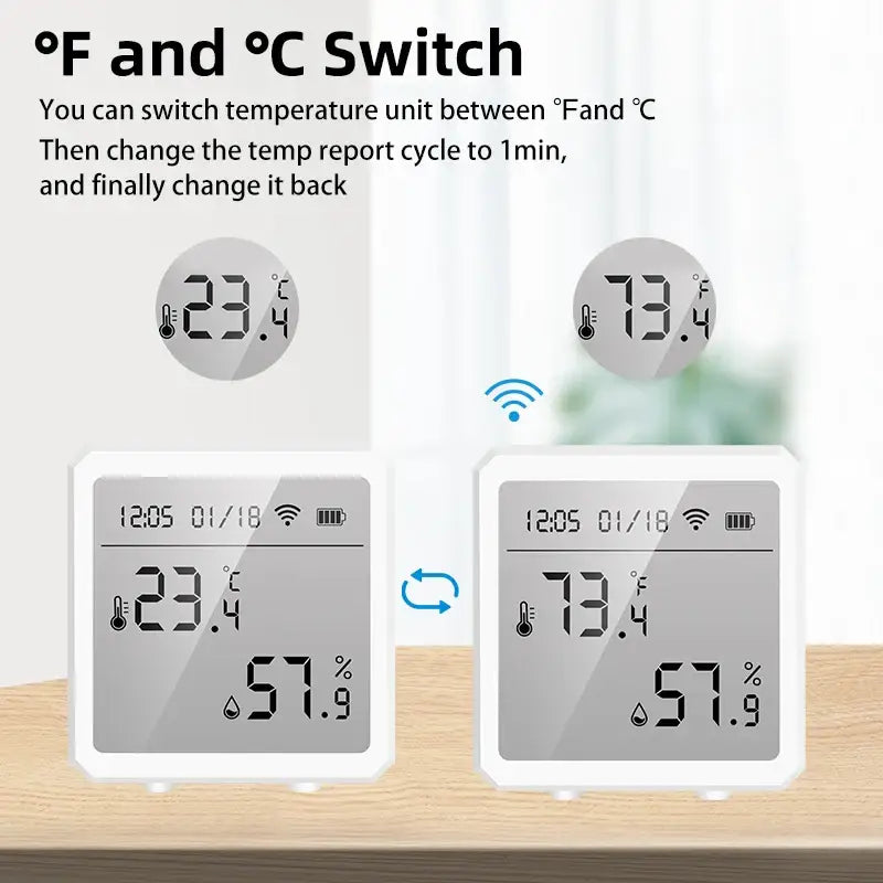 Elevate Your Home with Tuya Zigbee Smart Humidity & Temperature Sensors