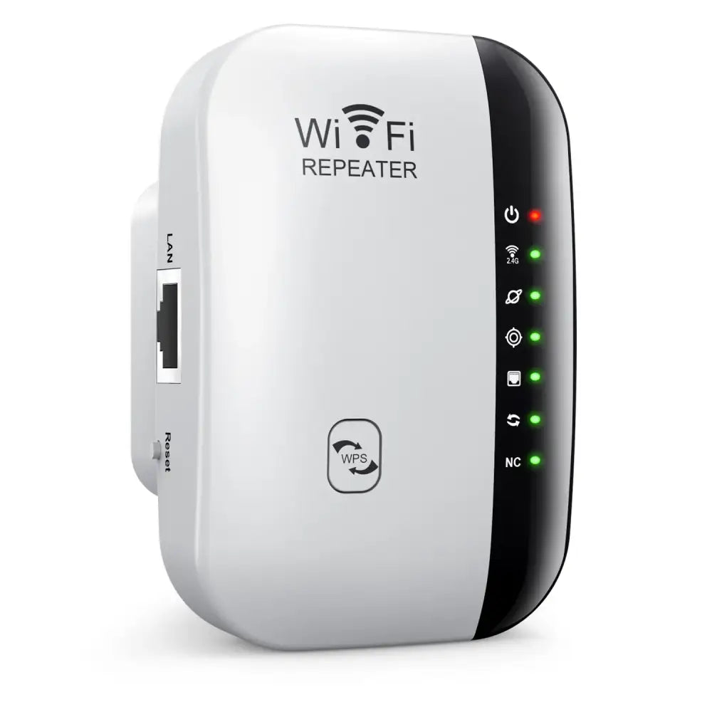 Elevate Your Lifestyle with Our 300Mbps WiFi Extender Amplifier - White 7 Status Light / EU Plug