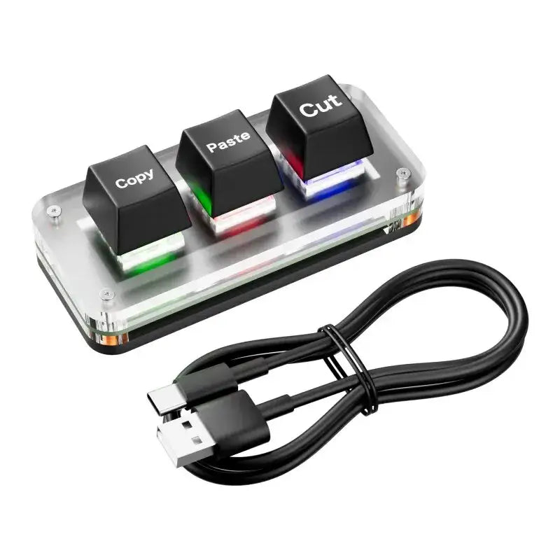 Elevate Your Office with Innovative Macro Copy & Paste Tools - BLACK SWITCH / Mini Keyboard