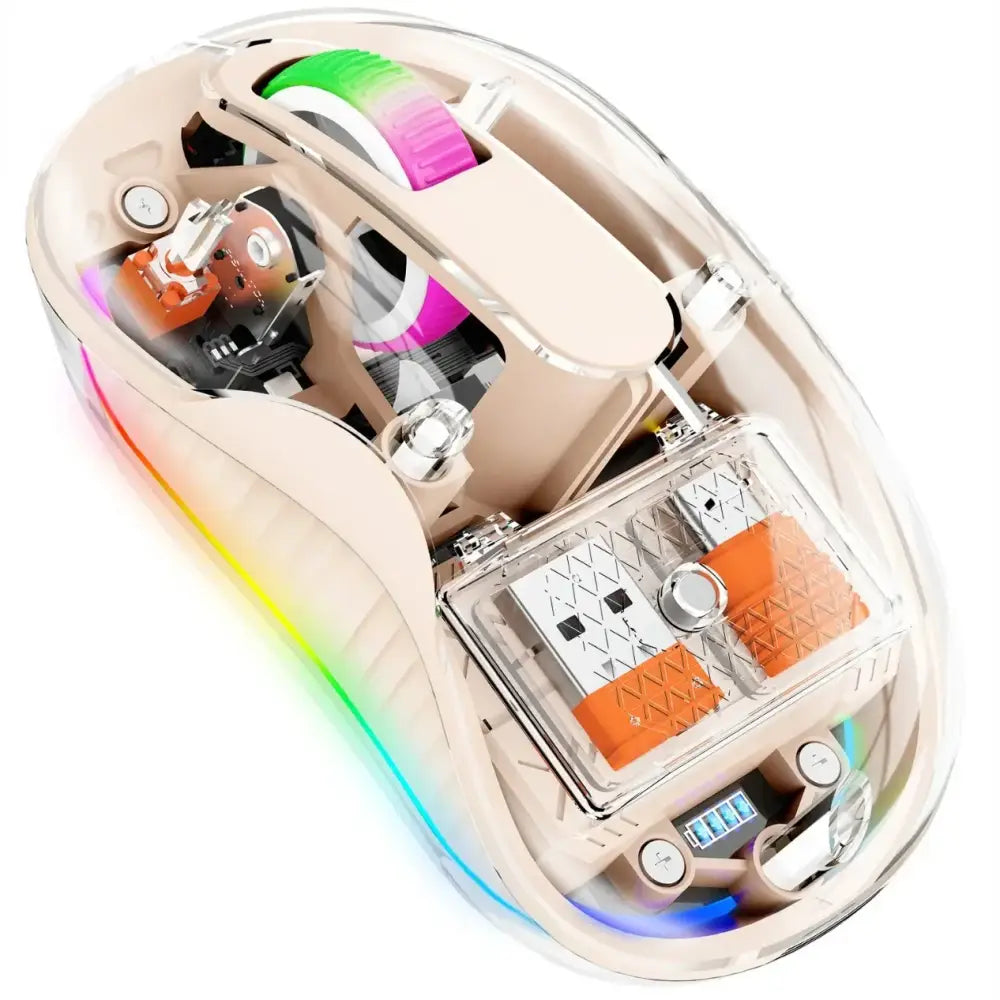 Elevate Your Workspace with Our Fully Transparent Mouse and New Arrivals - Gream White