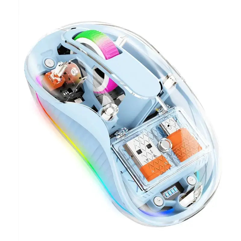 Elevate Your Workspace with Our Fully Transparent Mouse and New Arrivals - Blue