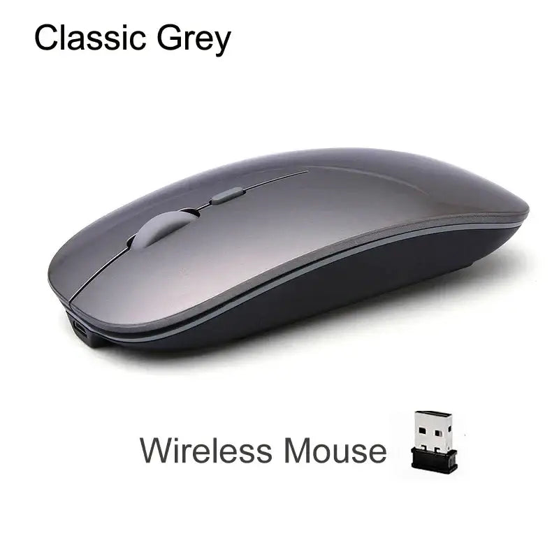 Elevate Your Workspace with Our New Optical Wireless Mouse Arrivals - Wireless Grey