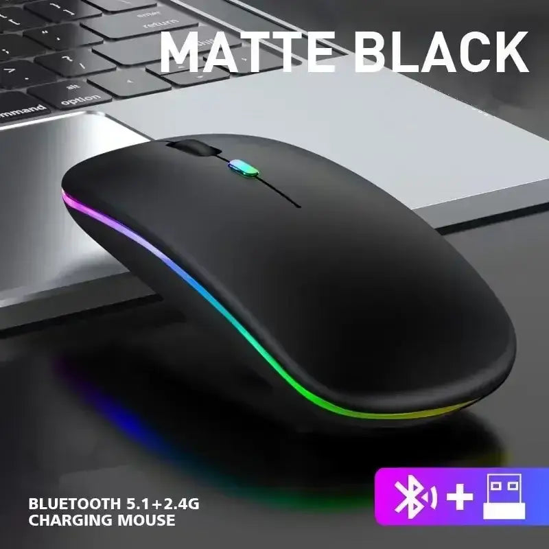 Explore Innovative Gadgets: Luminous Wireless Mouse & More - Black