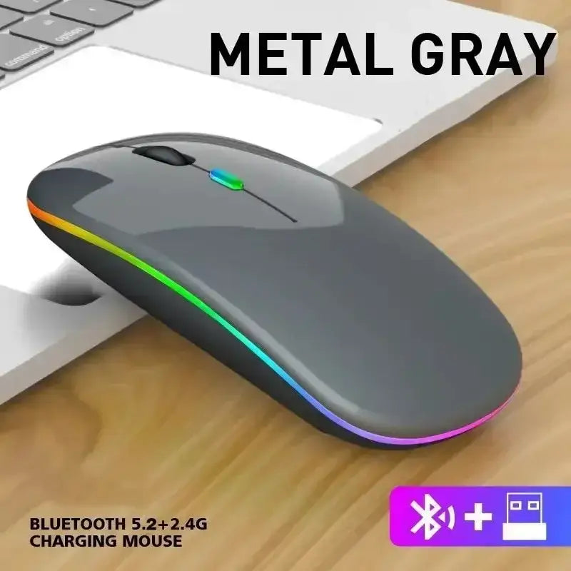 Explore Innovative Gadgets: Luminous Wireless Mouse & More - Gray