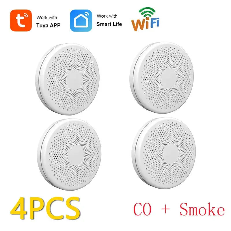 Explore Smart Home Innovations & Carbon Monoxide Alarms Today - 4 PCS