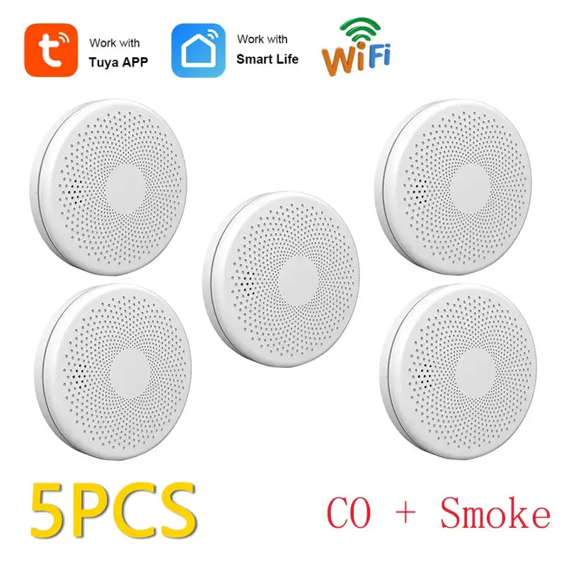 Explore Smart Home Innovations & Carbon Monoxide Alarms Today - 5 PCS