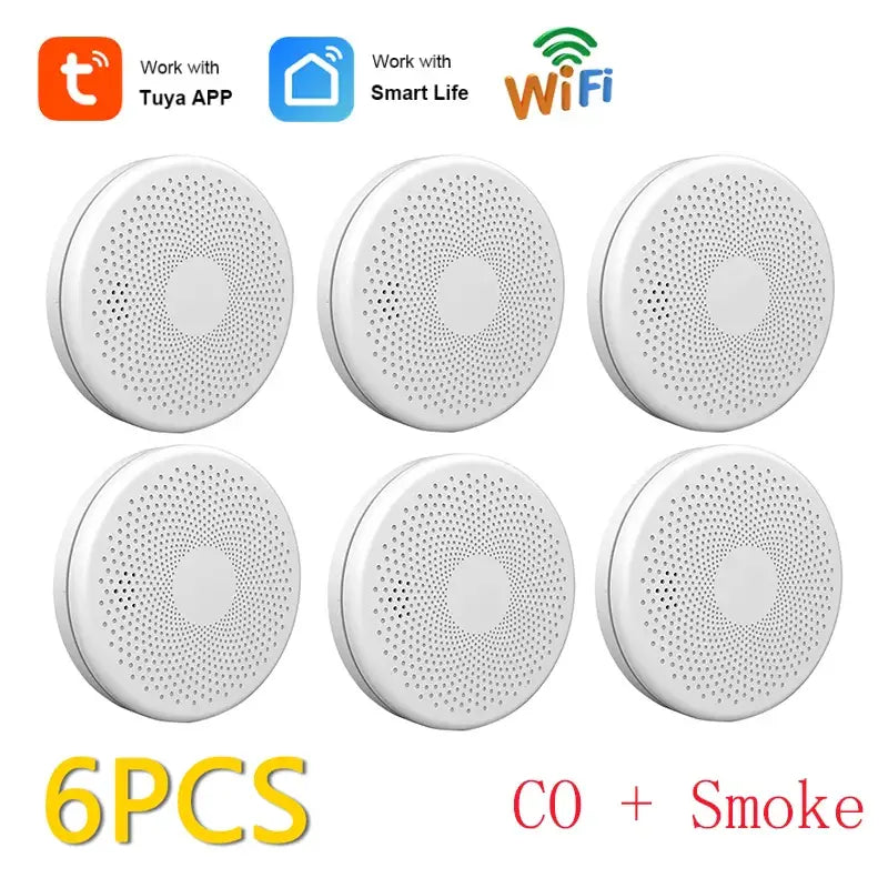 Explore Smart Home Innovations & Carbon Monoxide Alarms Today - 6 PCS