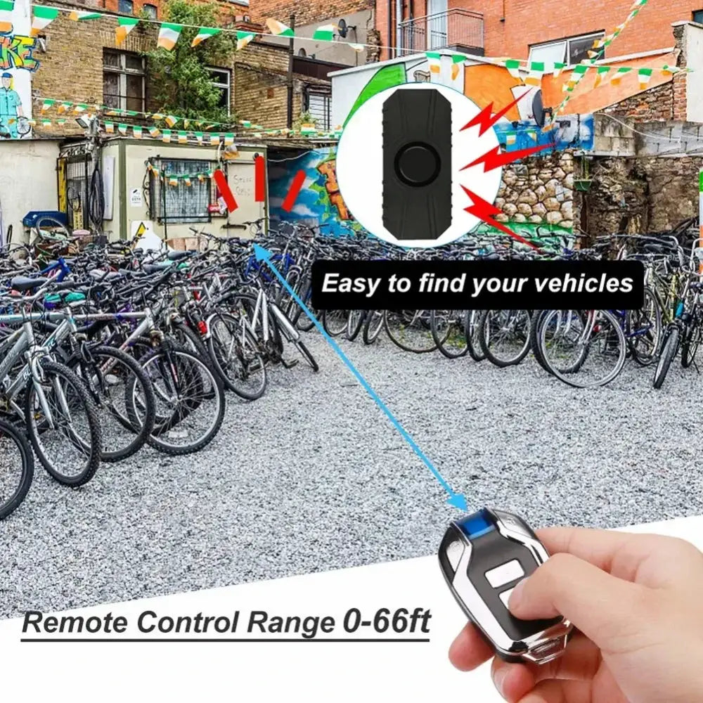 Explore the Latest Wireless Bicycle Vibration Alarms at Electronook - Black