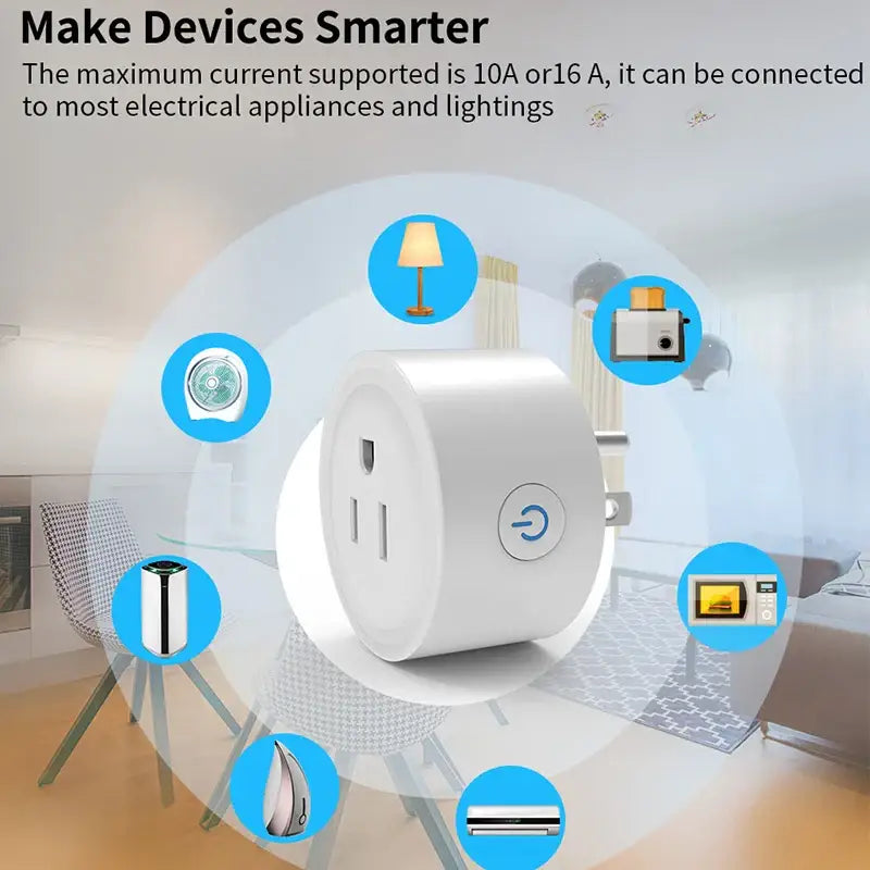 Revolutionize Your Life with Our Smart Plug 10A WiFi Technology - US Plug 100-240V