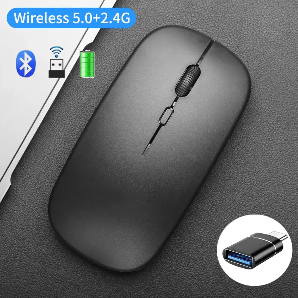 Shop New Arrivals: Wireless Gaming Mouse & Tech Gadgets Galore - Black With Adapter