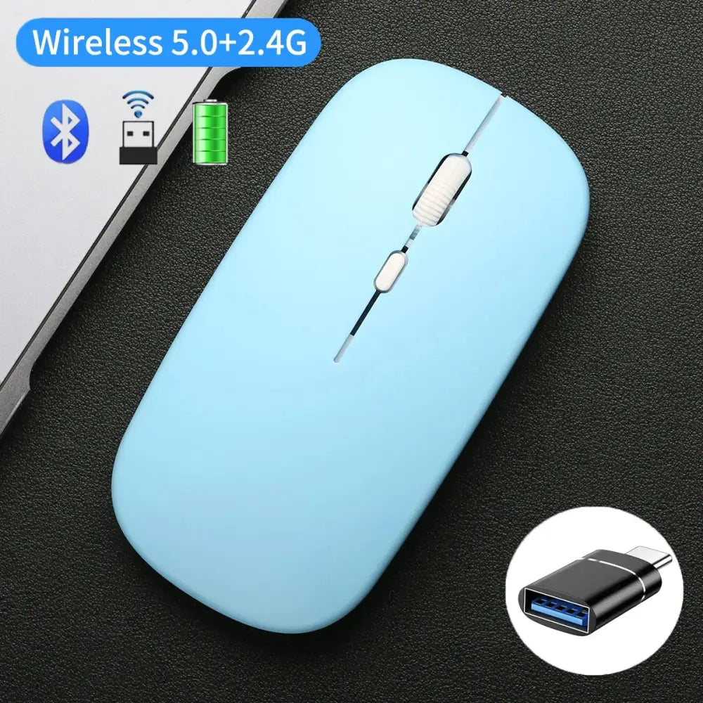 Shop New Arrivals: Wireless Gaming Mouse & Tech Gadgets Galore - Blue With Adapter