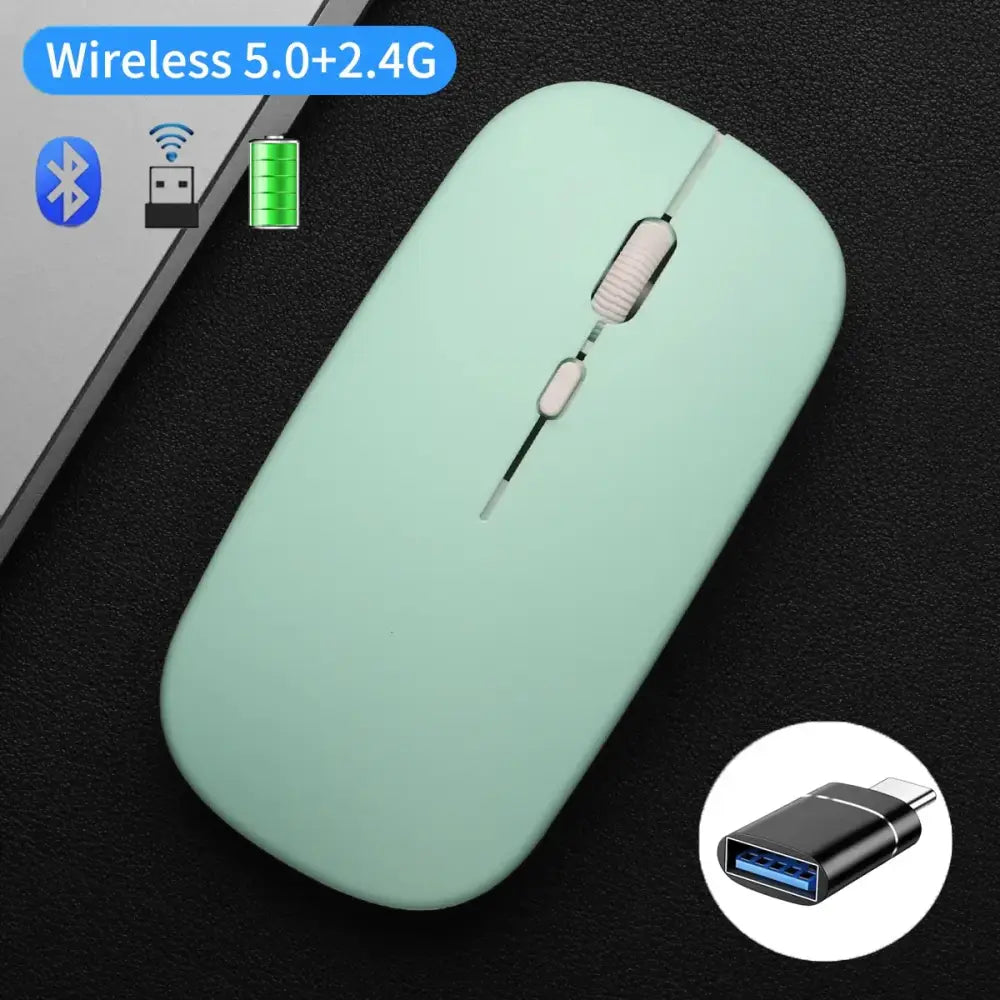 Shop New Arrivals: Wireless Gaming Mouse & Tech Gadgets Galore - Green With Adapter