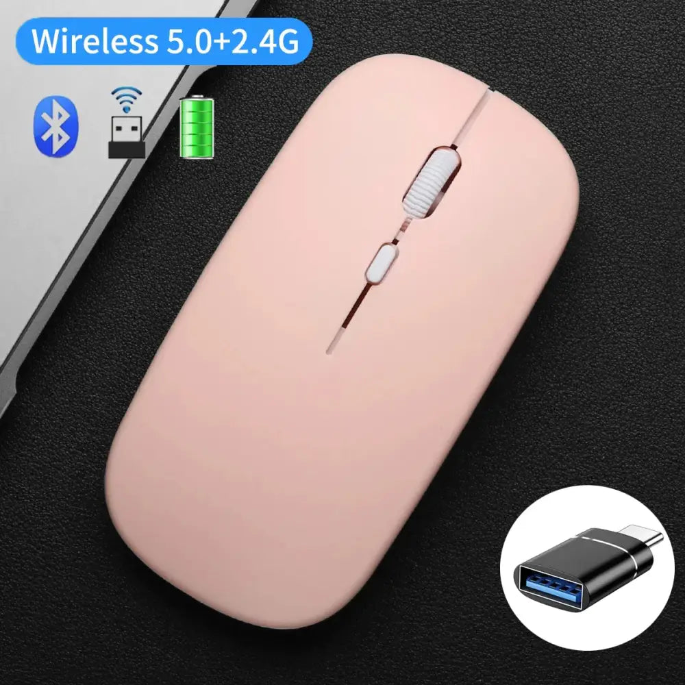 Shop New Arrivals: Wireless Gaming Mouse & Tech Gadgets Galore - Pink With Adapter