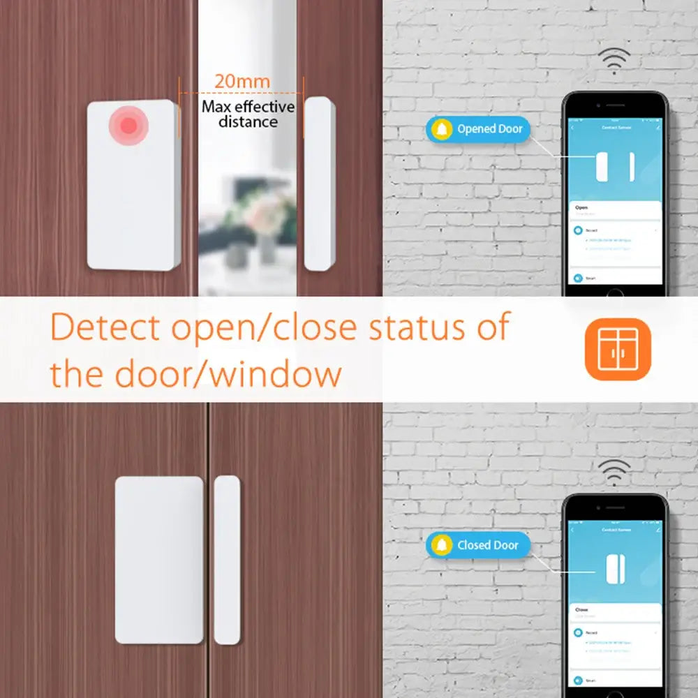 Stay Secure with Our Smart Electronics Door Sensor for Home Security - 19GWZ Zigbee door