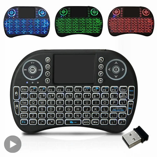 Mini wireless keyboard with touchpad and backlit keys for an upgraded workspace experience